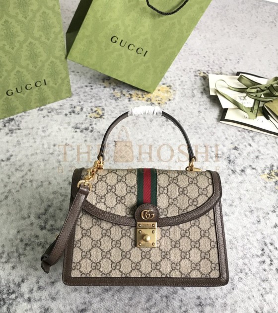 Gvc*1 Shoulder Bag Leather Coffee Brown Size 25×17.5×7cm