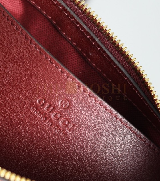 Gvc*1 Ophidia Small Boston Shoulder Bag Burgundy Size 26×15×6.5cm Master Quality