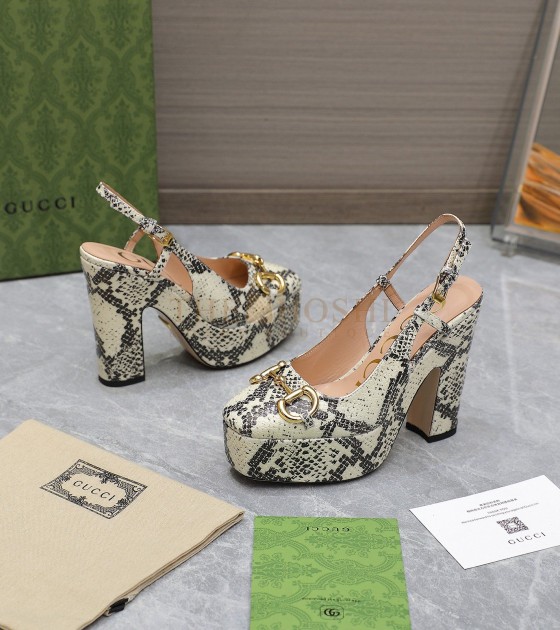 Gvc*1 Platform Pumps Heels Lambskin Leather Heels 12cm Platform 3.5cm Women