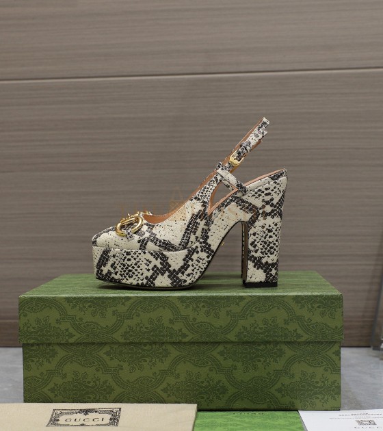 Gvc*1 Platform Pumps Heels Lambskin Leather Heels 12cm Platform 3.5cm Women