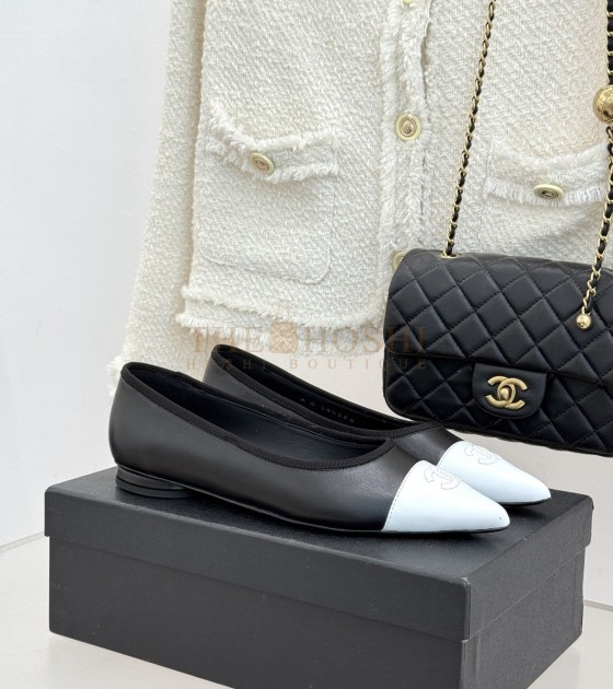 Ch**el 26C Bicolor Flats Lambskin Master Quality
