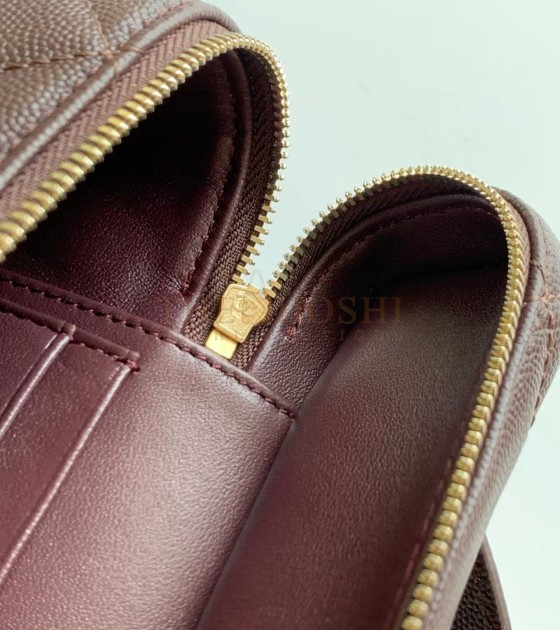 Ch**el 25C Caviar Leather Vanity Case Bag with Chain 17x19.5x5cm Master Quality