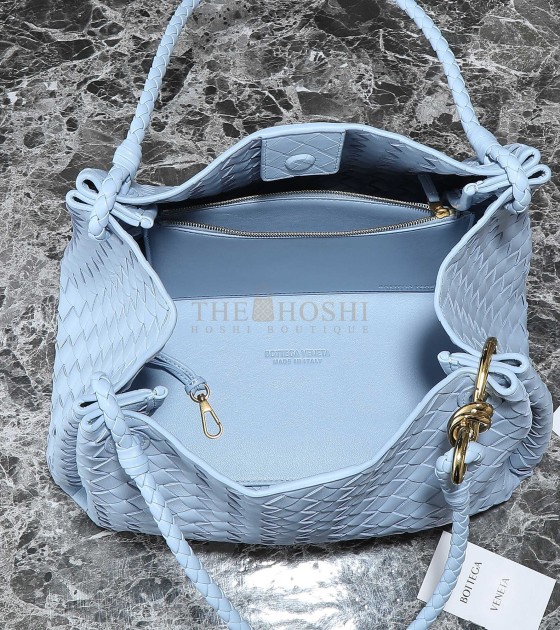 B0tt*ga Ven*ta Parachute Bag in Fondant Intrecciato Lambskin Size 30*26*20CM Master Quality