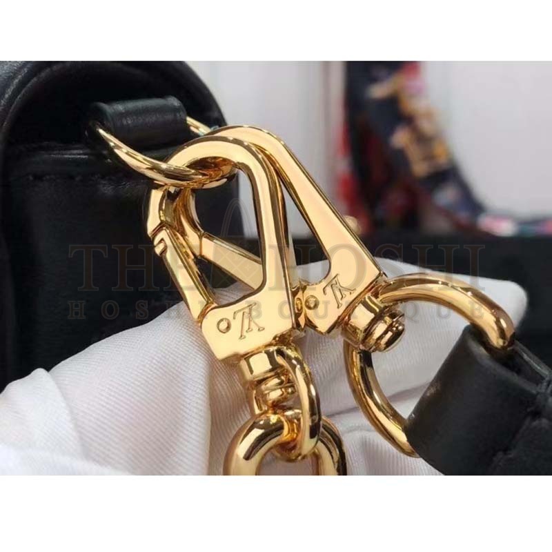 L0vis Vvtt0n LV Women Wallet On Strap Black Monogram Embroidered Leather Master Quality