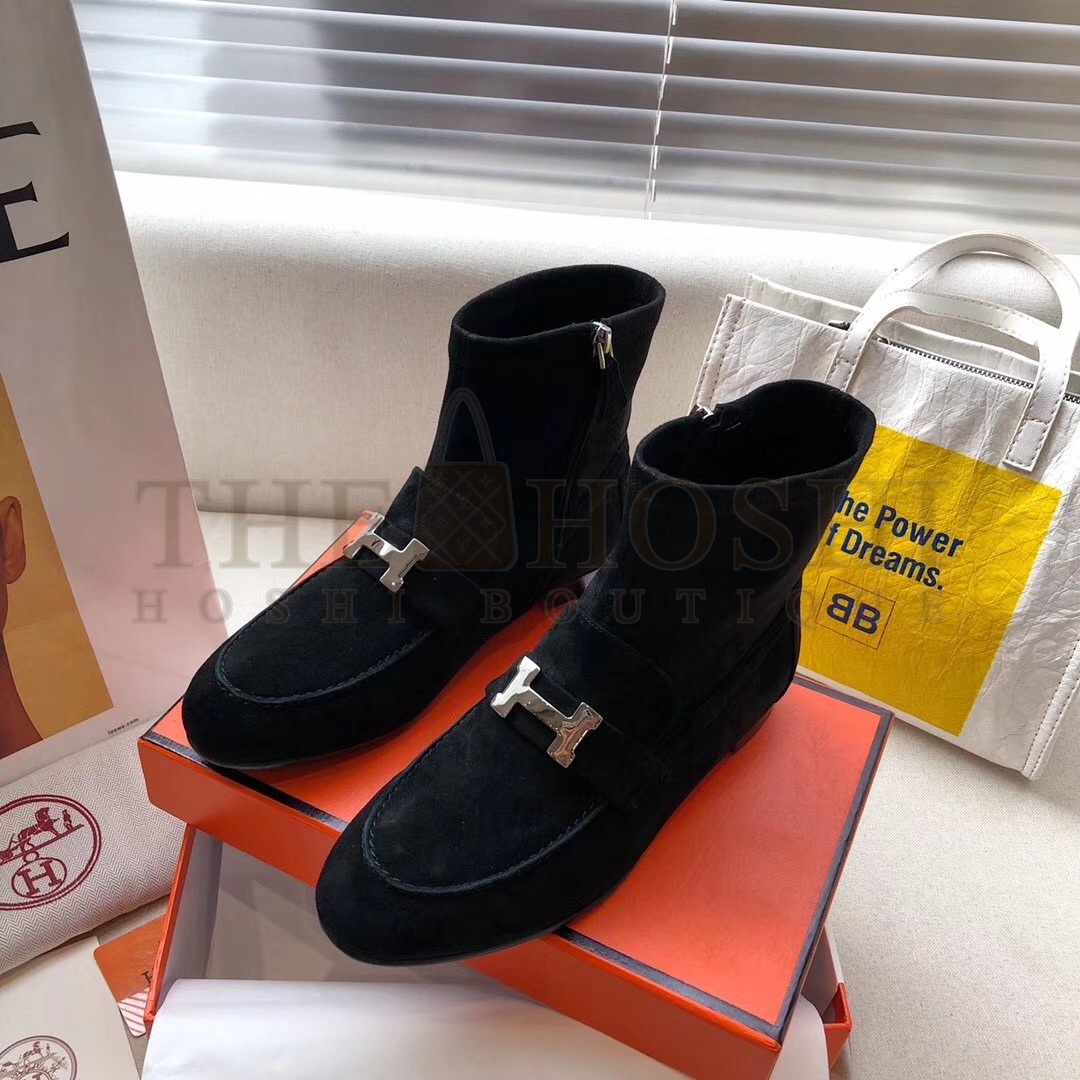 H**me5 Black Saint Honore Ankle Boots Master Quality