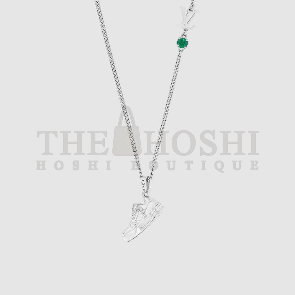 L0vis Vvtt0n Unisex LV Trainer Strass Necklace-Green Master Quality