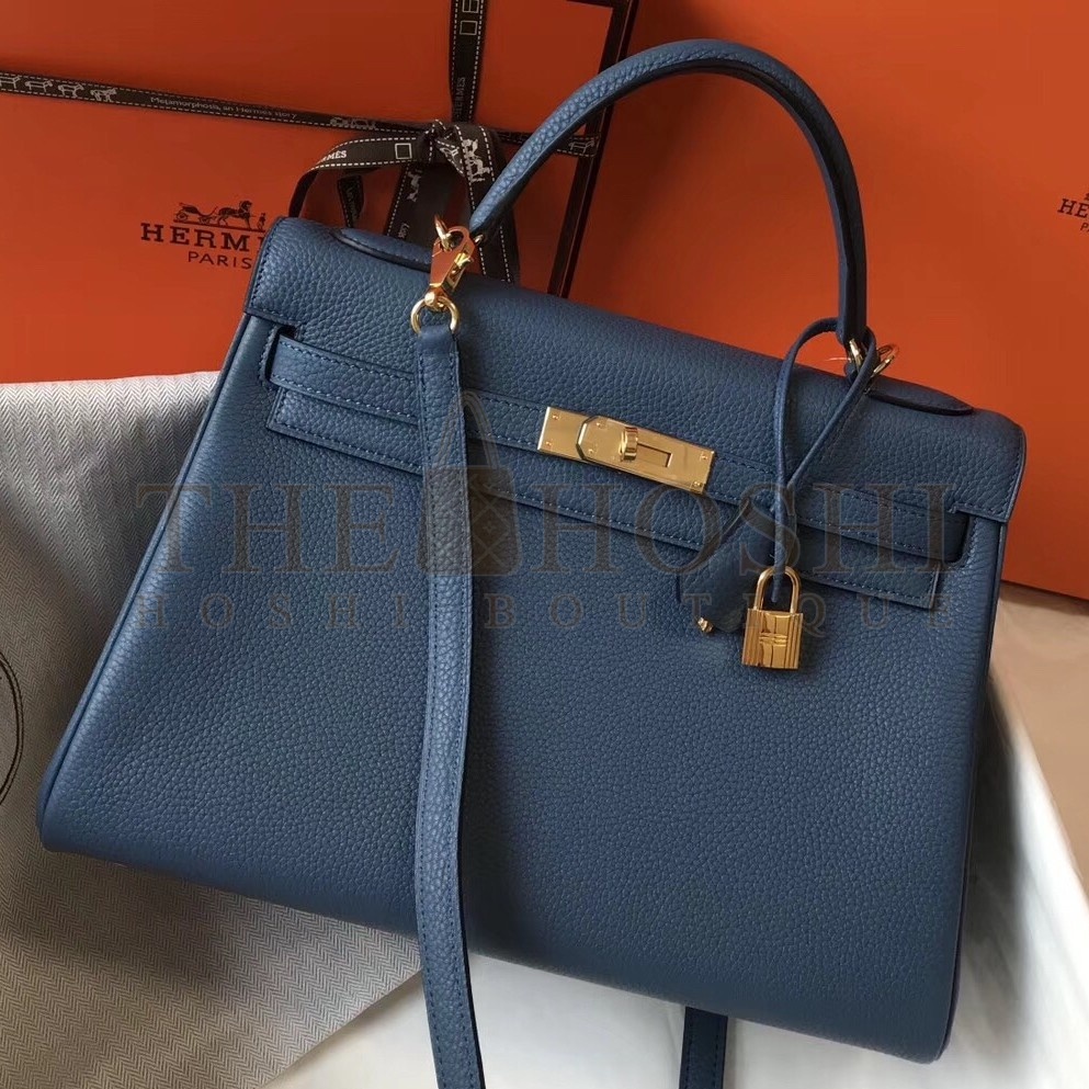 H**me5 Blue AgateClemence Kelly 32cm Retourne Bag Master Quality