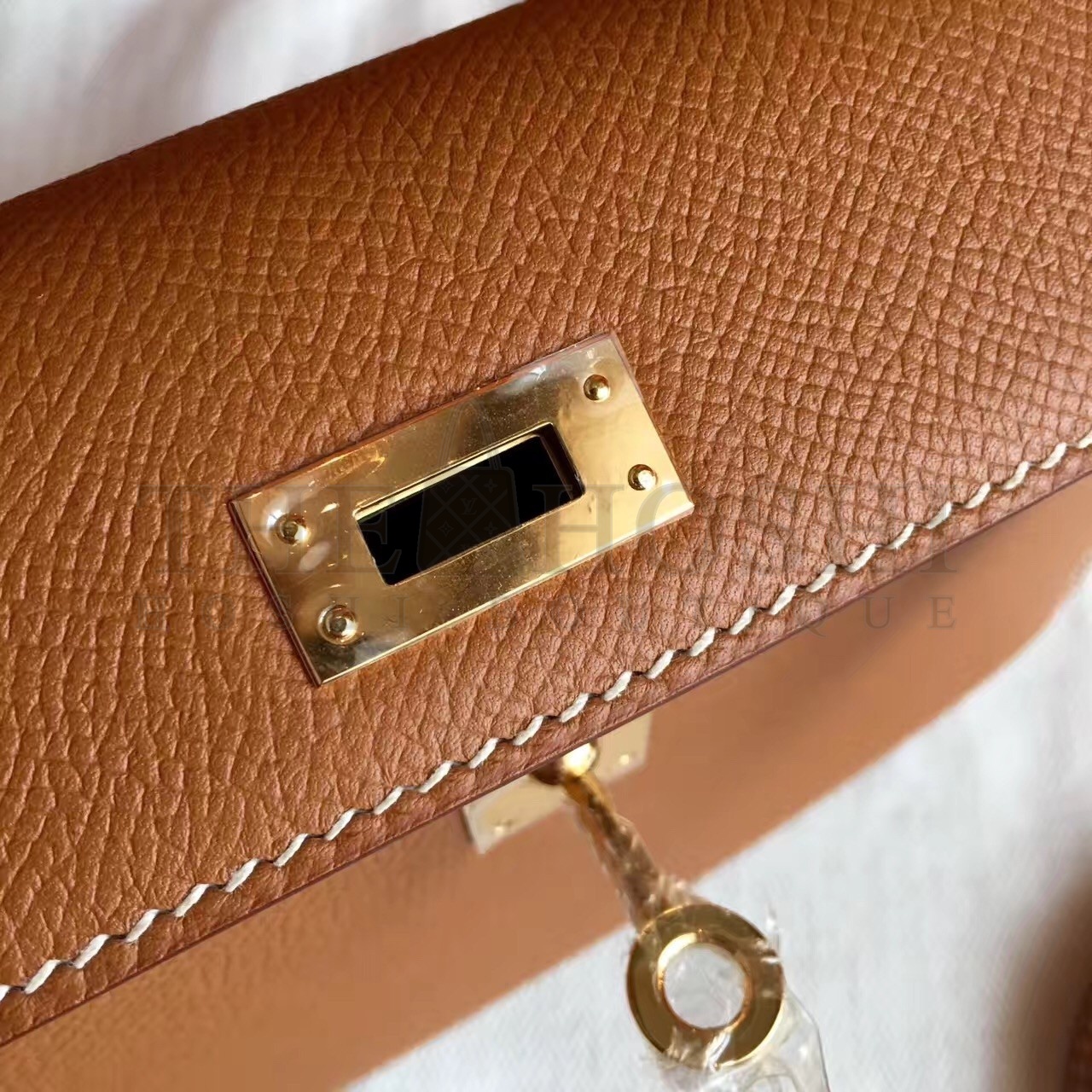 H**me5 Gold Epsom Kelly Mini II Handmade Bag Master Quality