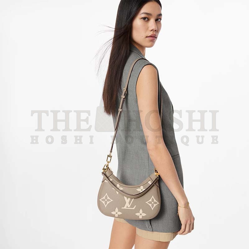 L0vis Vvtt0n LV Women Bagatelle Mini Hobo Handbag Monogram Empreinte Embossed Grained Cowhide Master Quality