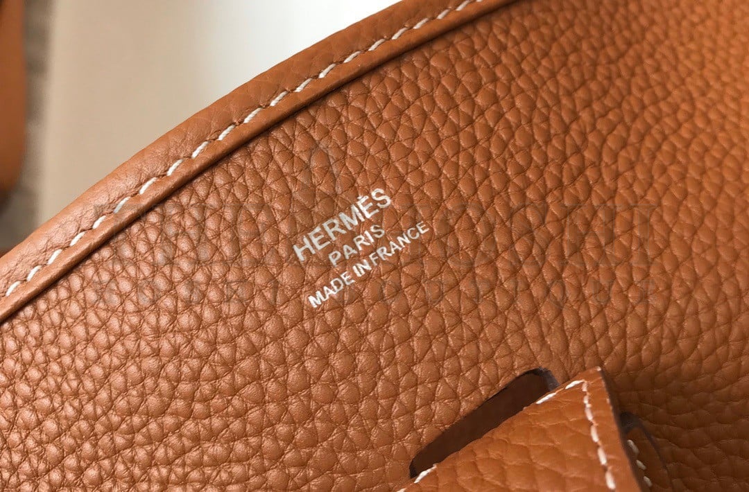 H**me5 Evelyne III 29 Bag In Gold Clemence Leather Master Quality