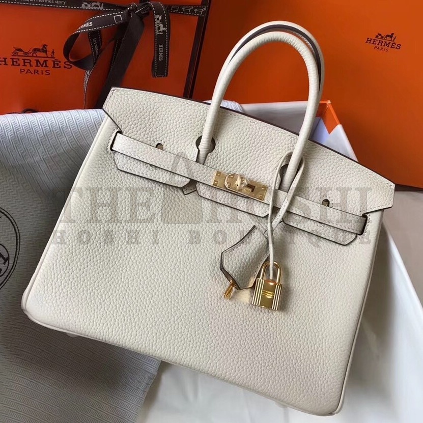H**me5 Birkin 25cm Bag In Beton Clemence Leather Master Quality