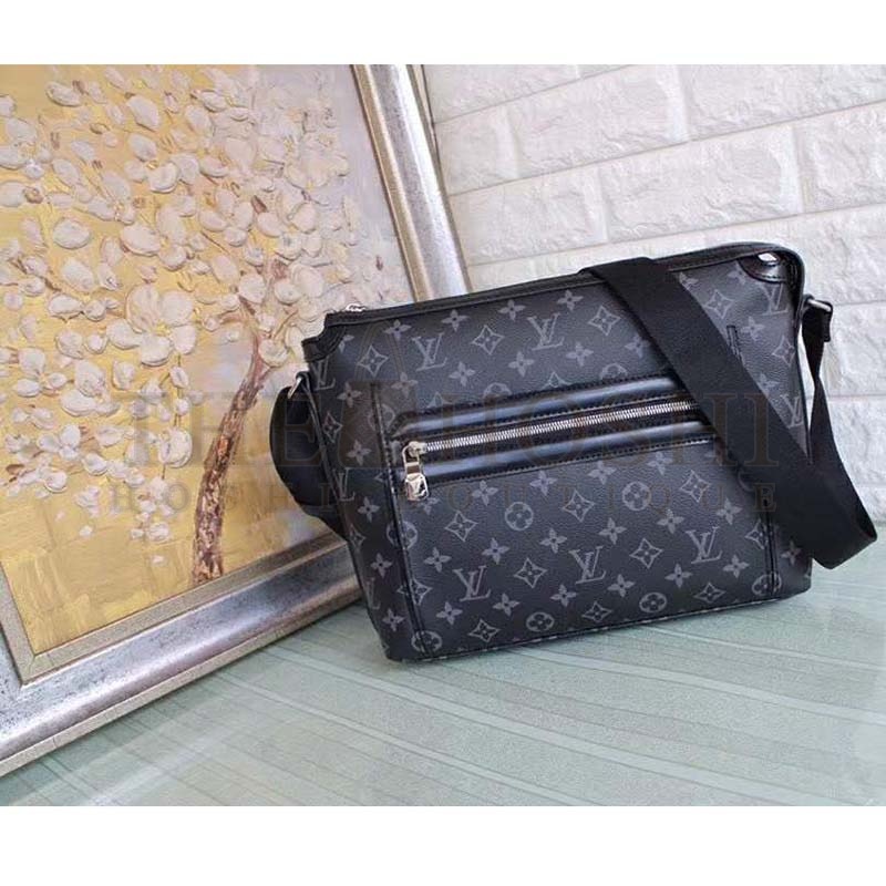 L0vis Vvtt0n LV Men Odyssey Messenger PM Monogram Eclipse Coated Canvas Master Quality