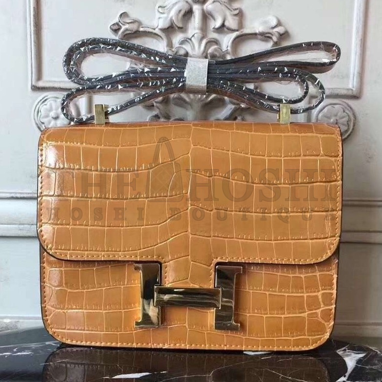H**me5 Camarel Constance MM 24cm Crocodile Bag Master Quality