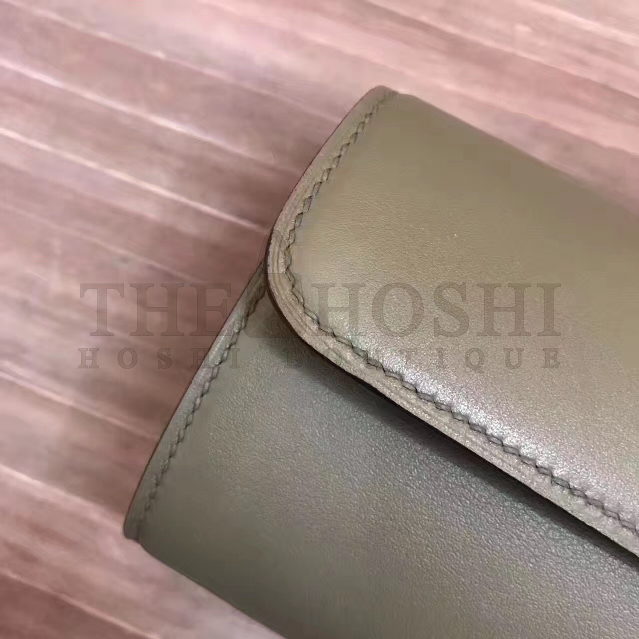 H**me5 Handmade Egee Clutch In Khaki Swift Leather Master Quality