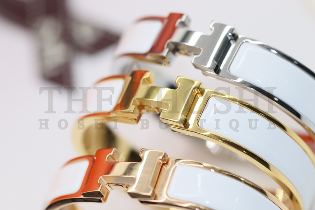 Fake H**me5 Bracelet, Clic H bracelet Dupe, White Enamel Bracelet, Three Color Master Quality