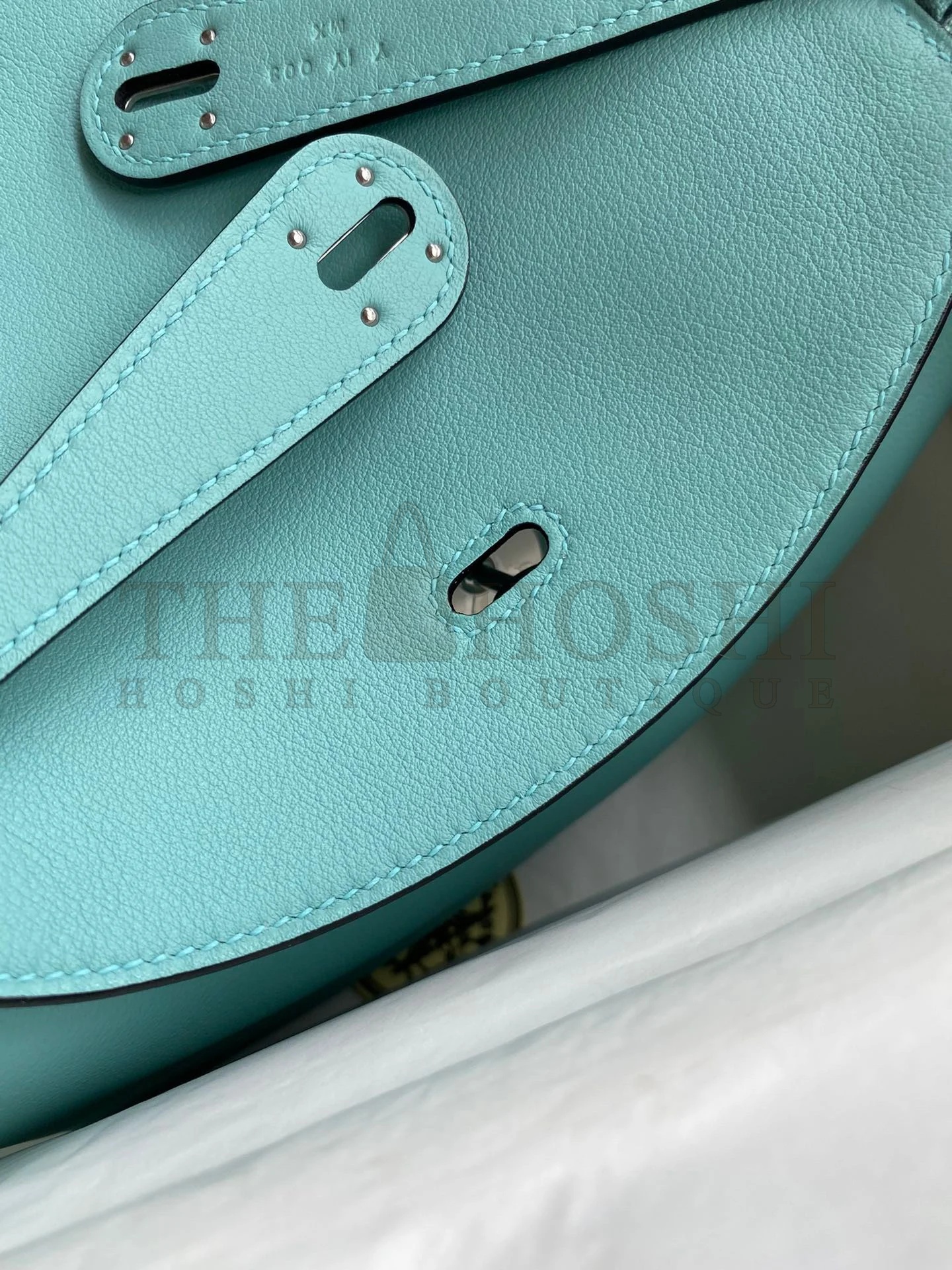 H**me5 Lindy 26 Handmade Bag In Blue Atoll Swift Calfskin Master Quality