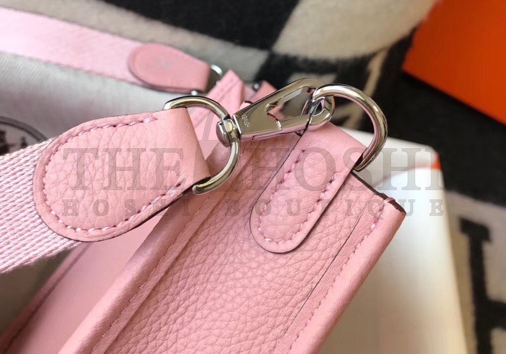 H**me5 Evelyne III TPM Bag In Pink Clemence Leather Master Quality