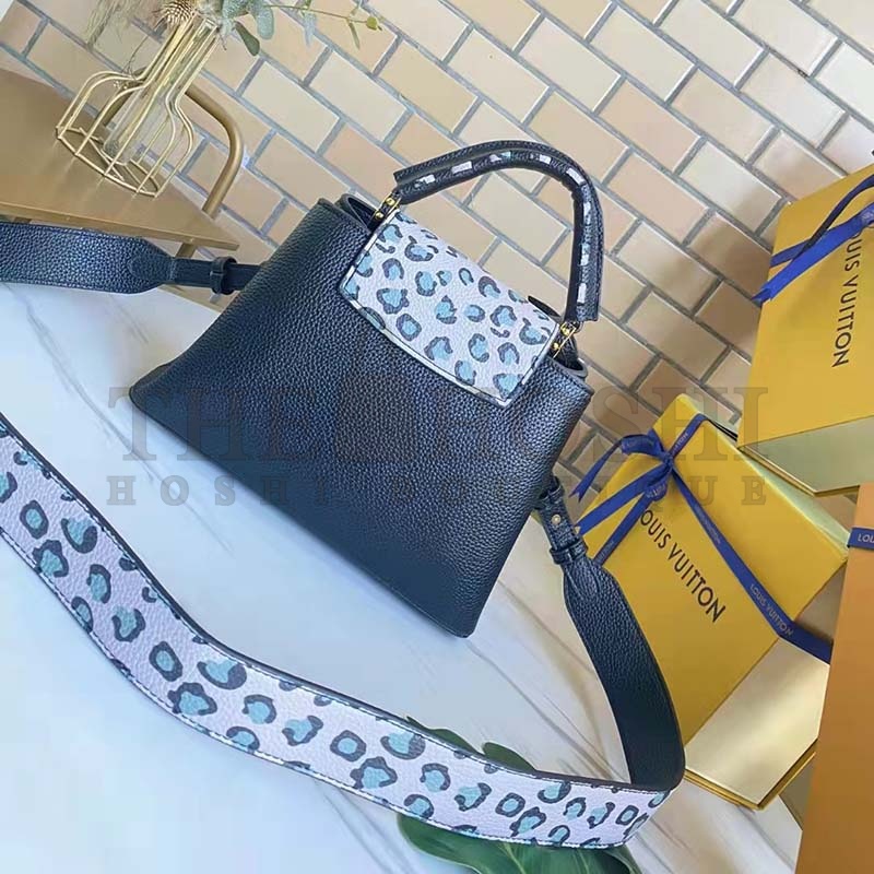 L0vis Vvtt0n LV Women Capucines BB Handbag Black Taurillon Leather Master Quality