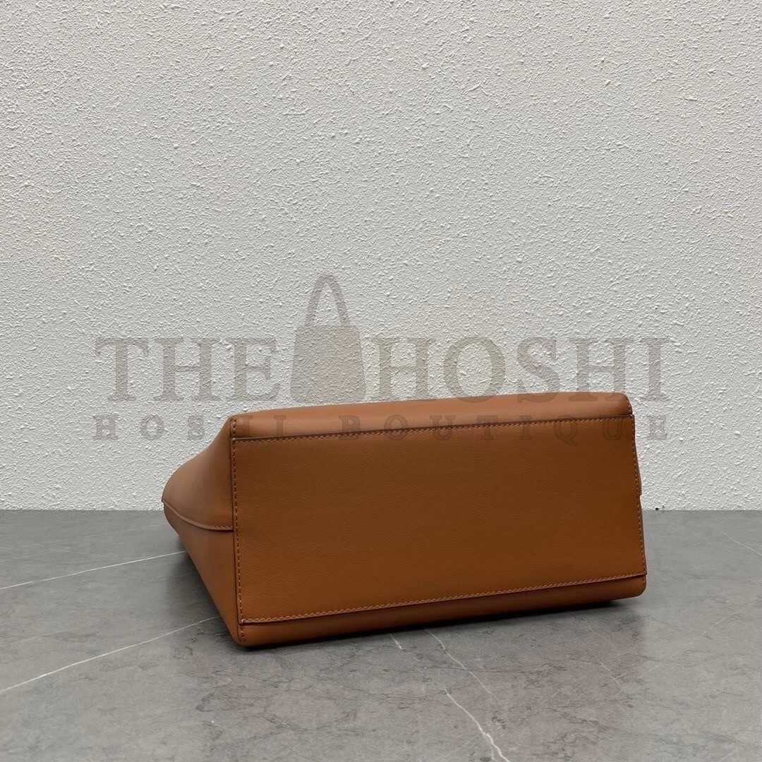 L0ew* Small Anagram Tote In Brown Calfskin Master Quality