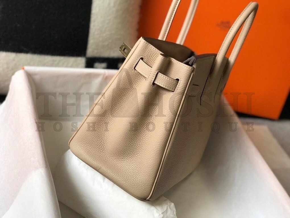 H**me5 Birkin 35 Bag in Trench Clemence Leather with GHW Master Quality