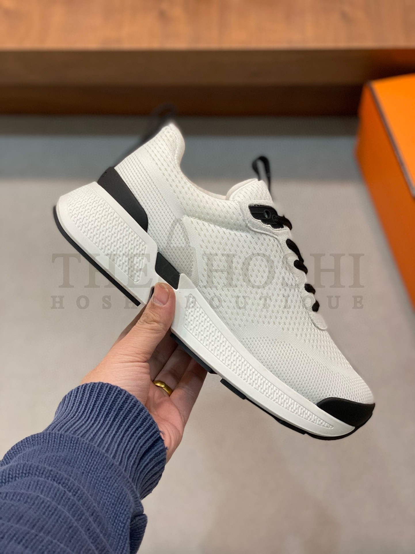 H**me5 Heros Sneakers in White Technical Knit Master Quality