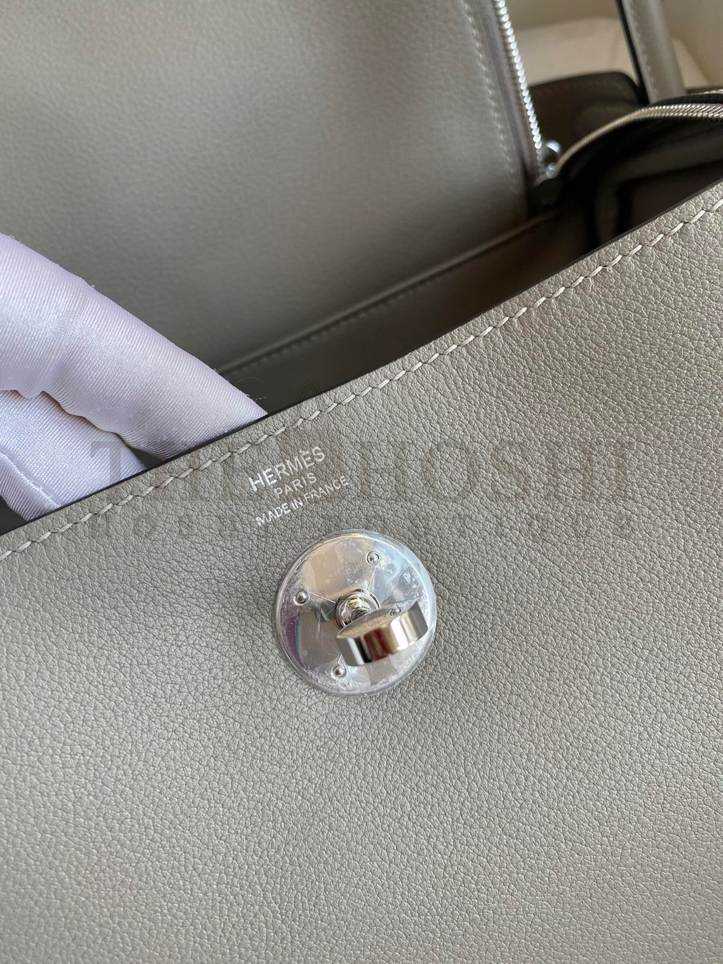 H**me5 Lindy 26 Handmade Bag In Gris Asphalt Evercolor Leather Master Quality