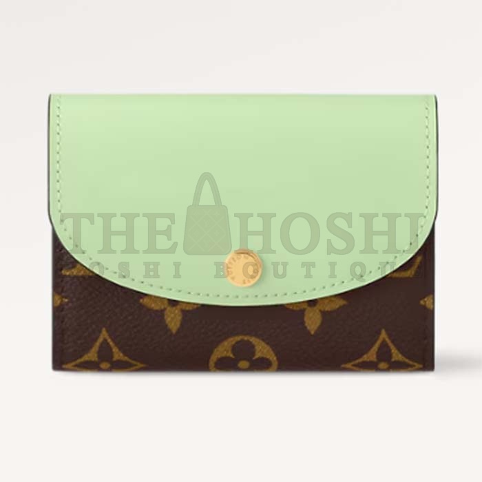 L0vis Vvtt0n Unisex LV Rosalie Coin Purse Spring Green Monogram Coated Canvas M83582 Master Quality