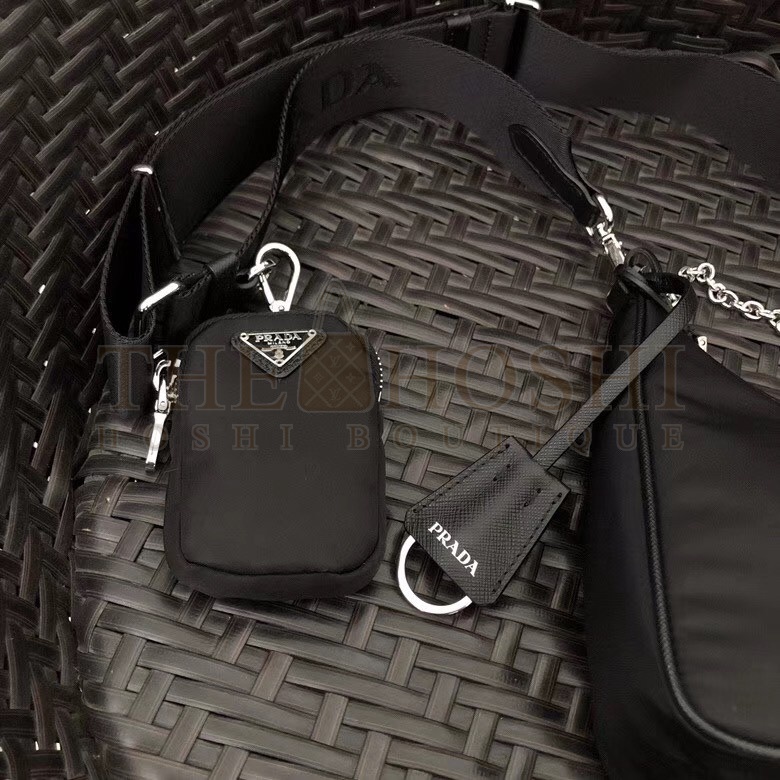 Pra*a Re-Edition 2005 Shoulder Bag In Black Nylon Master Quality