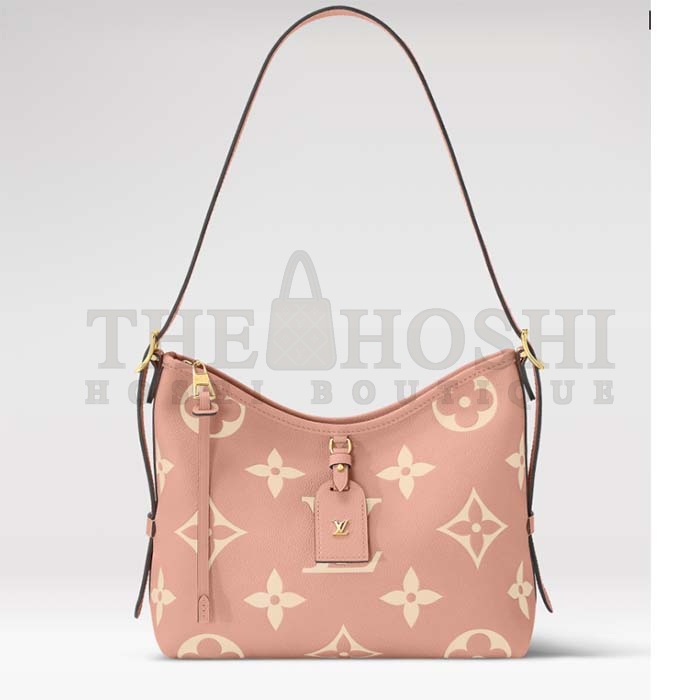 L0vis Vvtt0n LV Women CarryAll PM Bag Pink Beige Embossed S*pple Grained Cowhide Leather Master Quality