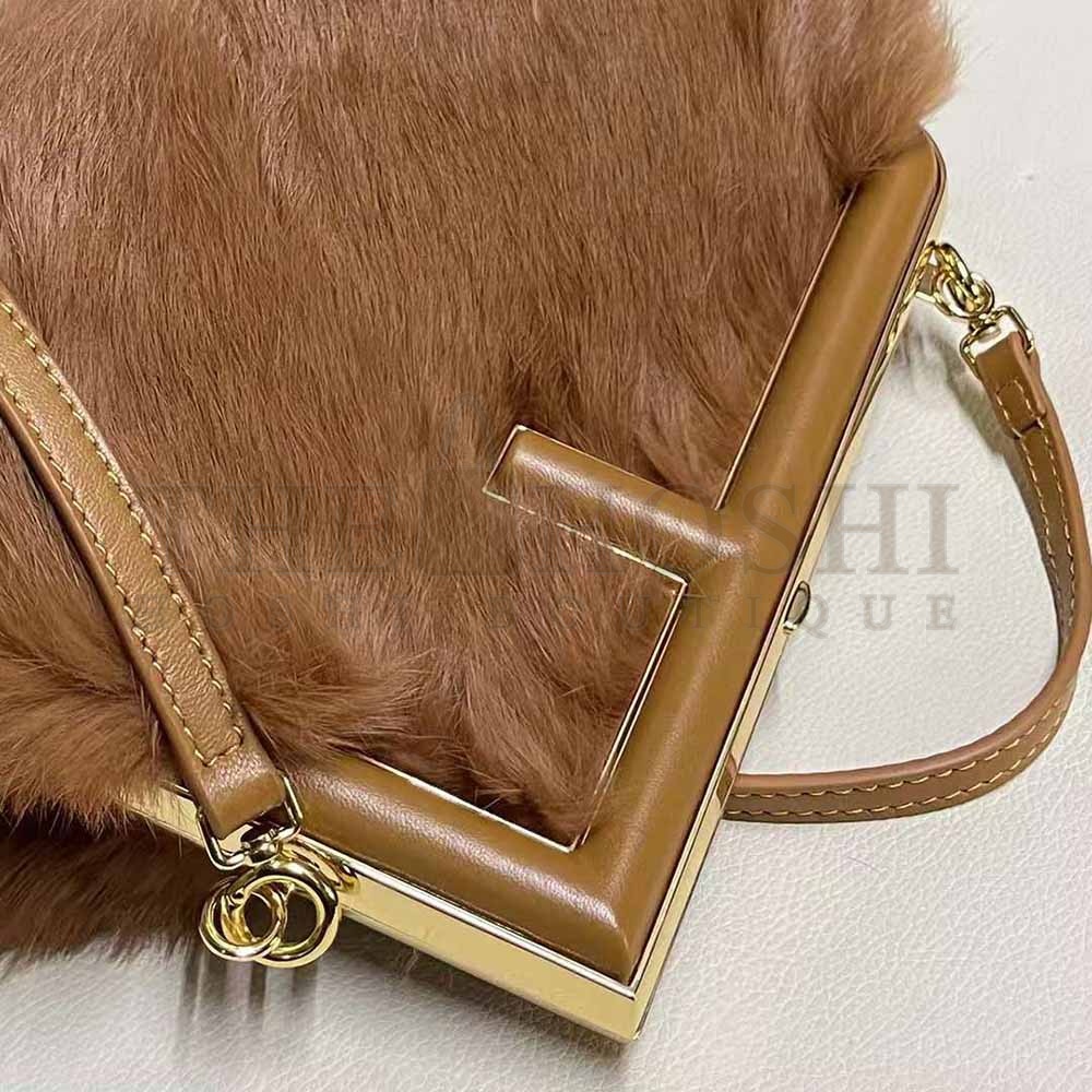 F**di Women First Small Brown Mink Bag Master Quality