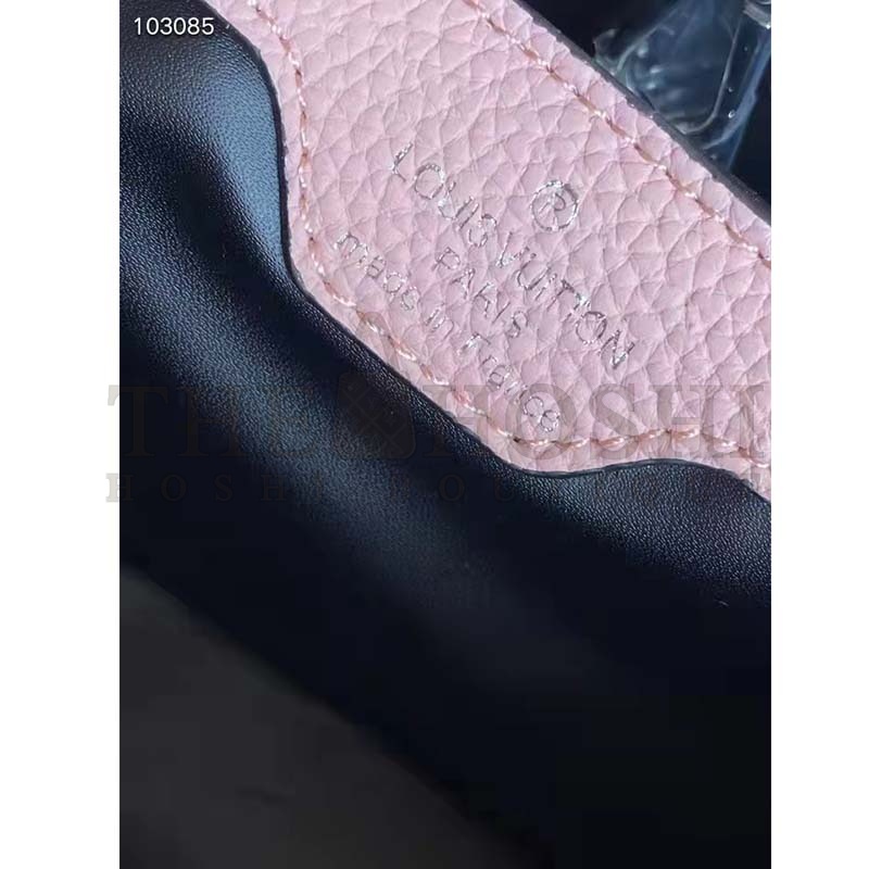 L0vis Vvtt0n LV Women Capucines MM Handbag Magnolia Pink Taurillon Leather Master Quality