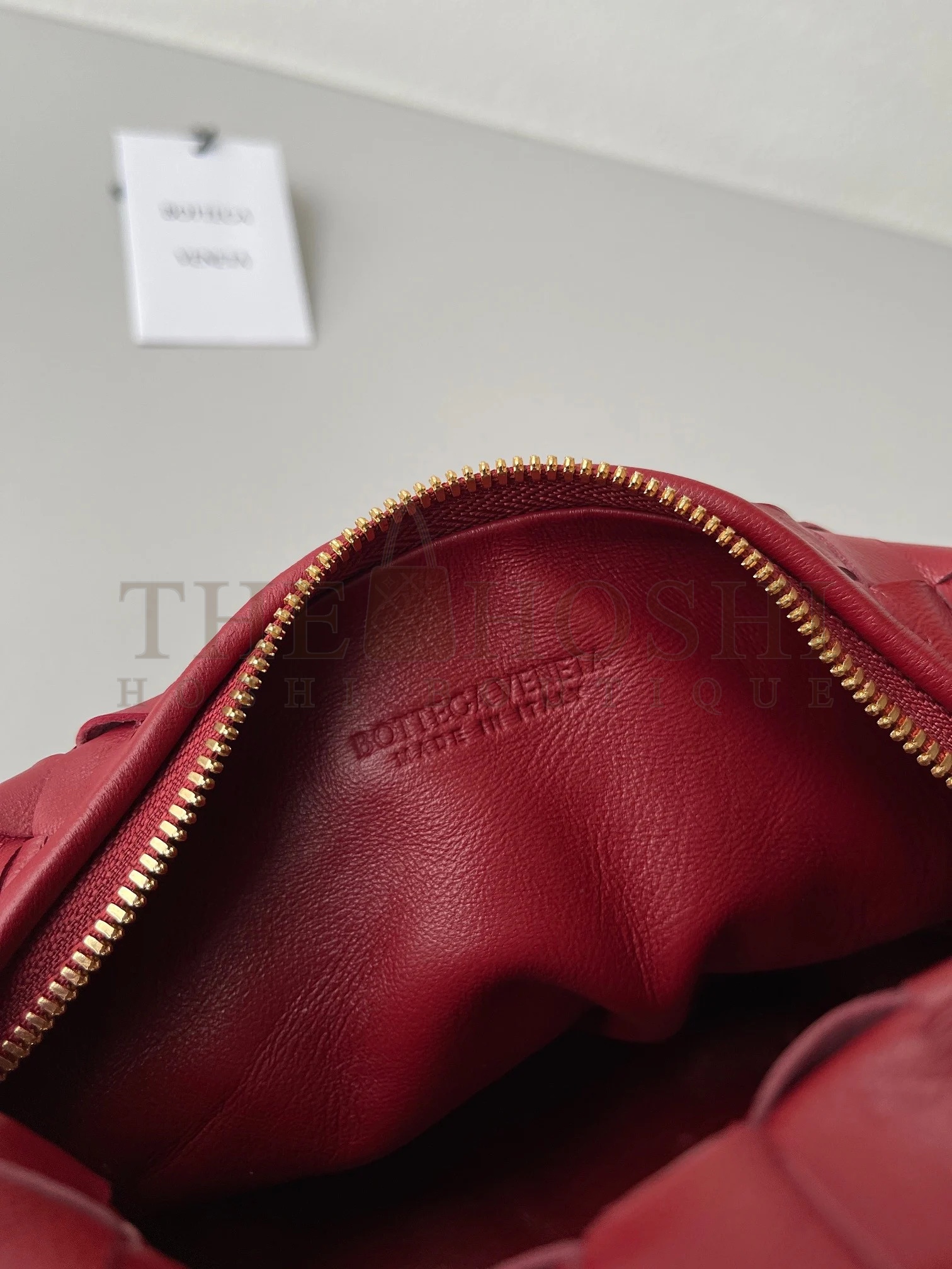 B0tt*ga Ven*ta BV Jodie Mini Bag In Dark Red Intrecciato Lambskin Master Quality