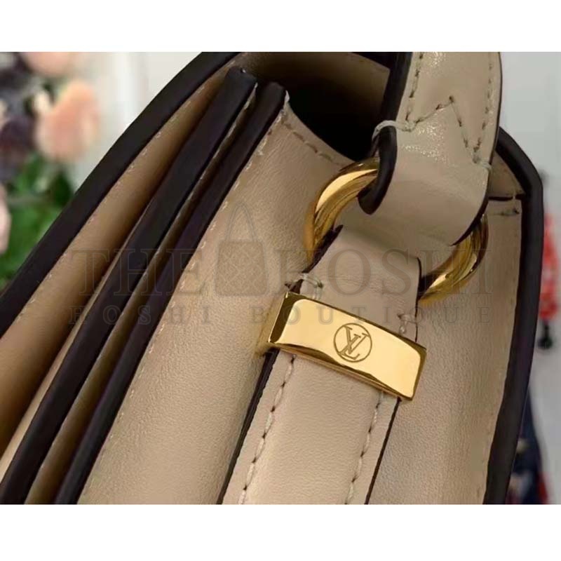 L0vis Vvtt0n LV Women Pont 9 Handbag Cream Smooth Calfskin Cowhide Leather Master Quality