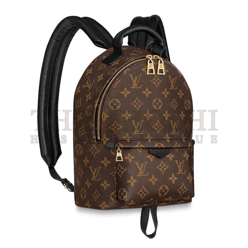 L0vis Vvtt0n LV Unisex Palm Springs PM Backpack in Monogram Coated Canvas-Brown Master Quality