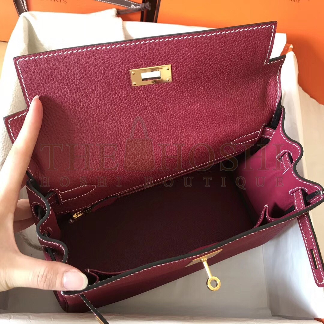 H**me5 Ruby Clemence Kelly 28cm Handmade Bag Master Quality
