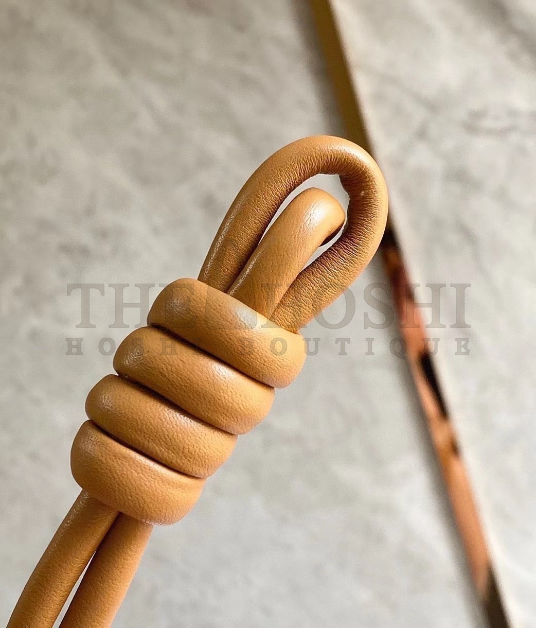 L0ew* Flamenco Clutch In Brown Nappa Leather Master Quality