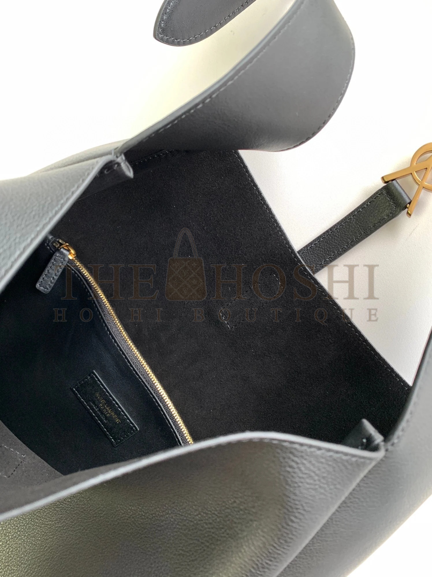 Sa1nt Lau*nt Le 5 A 7 Soft Large Shoulder Bag in Black Leather Master Quality