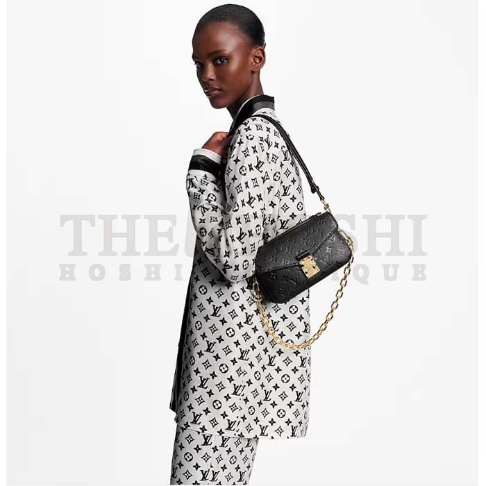 L0vis Vvtt0n LV Women Pochette Metis East West Bag Black Grained Cowhide Leather Master Quality