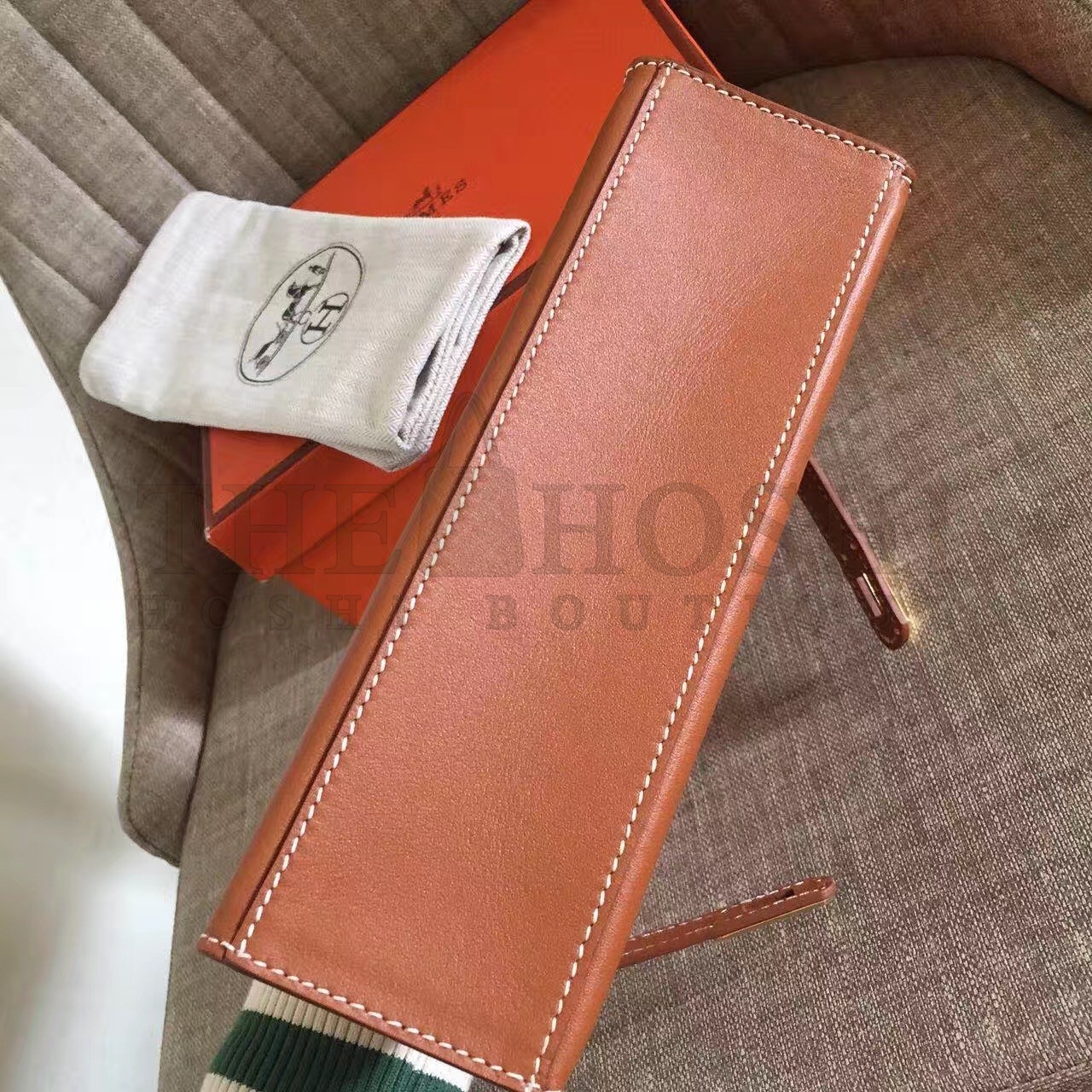 H**me5 Gold Kelly Pochette Swift Handmade Bag Master Quality