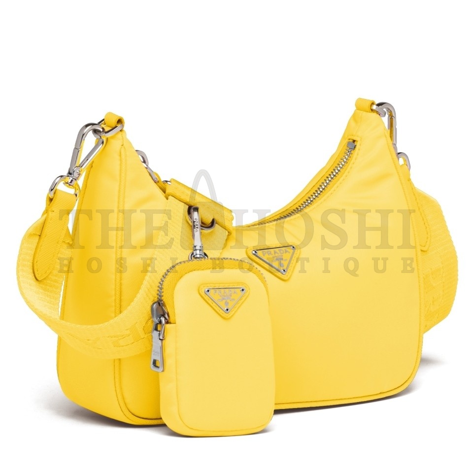 Pra*a Yellow Nylon Re-Edition 2005 Shoulder Bag Master Quality