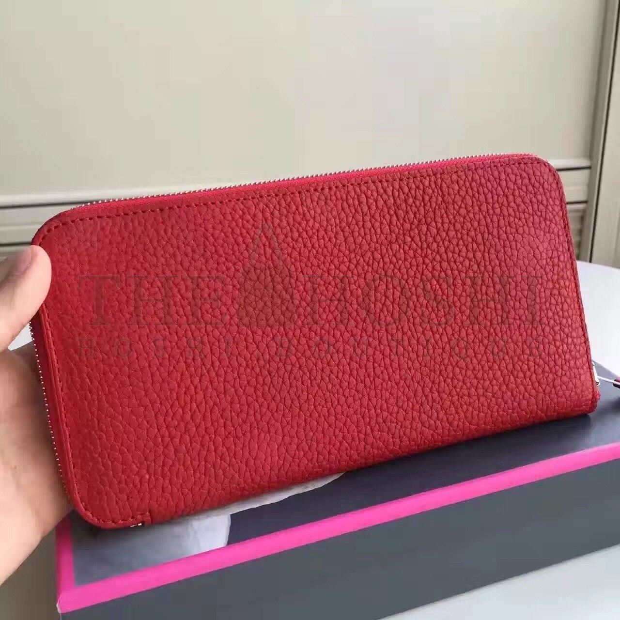 H**me5 Red Clemence Azap Zipped Wallet Master Quality