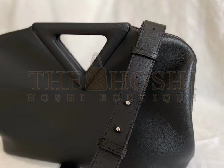 B0tt*ga Ven*ta Medium Point Top Handle Bag In Black Leather Master Quality