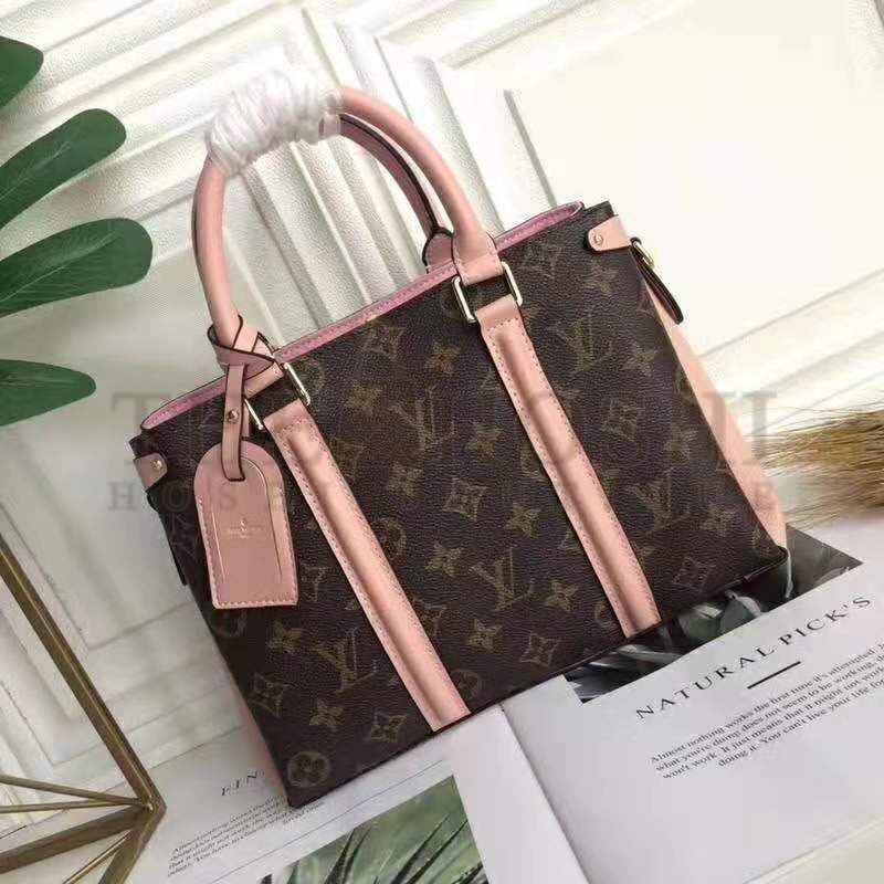 L0vis Vvtt0n LV Women Soufflot BB Bag in Monogram Coated Canvas-Brown Master Quality