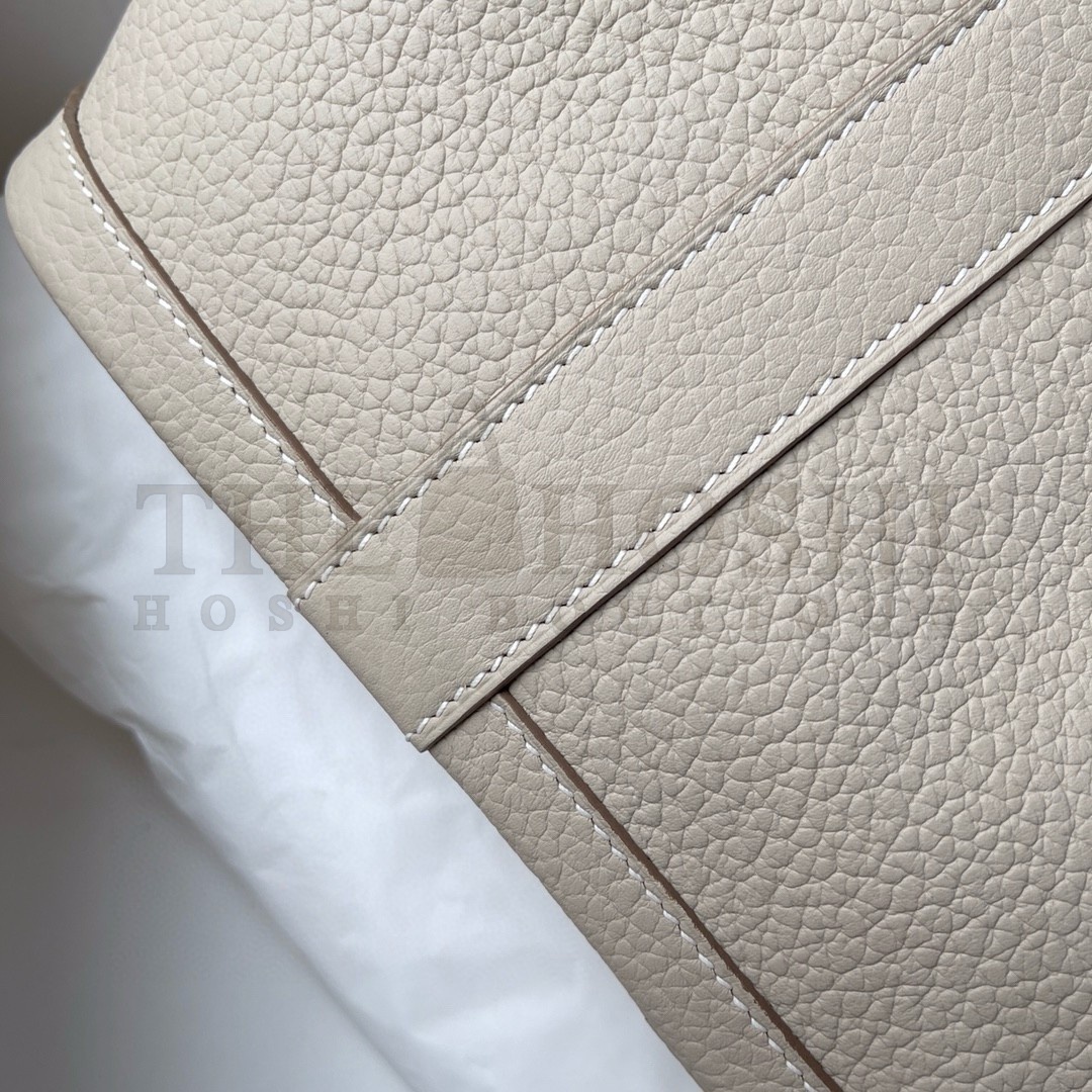 H**me5 Garden Party 30 Handmade Bag in Beton Negonda Leather Master Quality