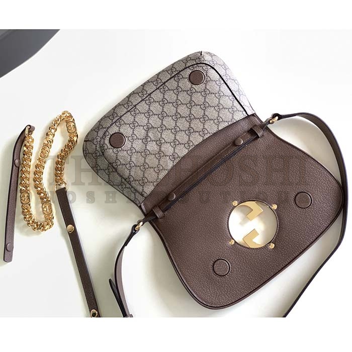 Gvc*1 Women GG Blondie Mini Shoulder Bag Beige Ebony GG Svp*me Canvas Master Quality