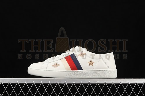 Gvc*1 Ace Embroidered Sneakers Black/Red/Navy Blue-Gold Master Quality