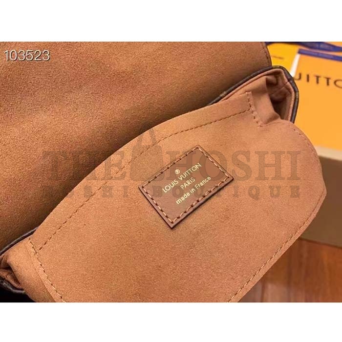 L0vis Vvtt0n LV Women Locky BB Bag Brown Monogram Coated Canvas Smooth Cowhide Master Quality