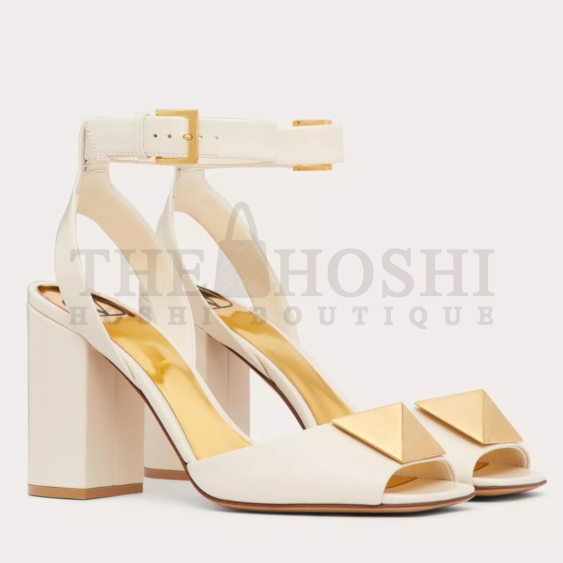 Va1e*ntin0 One Stud Sandals 90mm In White Calfskin Master Quality