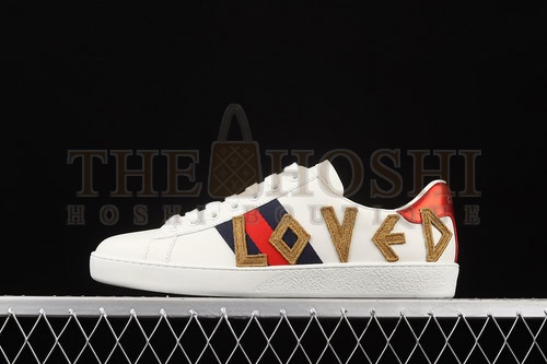Gvc*1 Ace Embroidered Sneakers White/Navy Blue/Red-Brown Master Quality