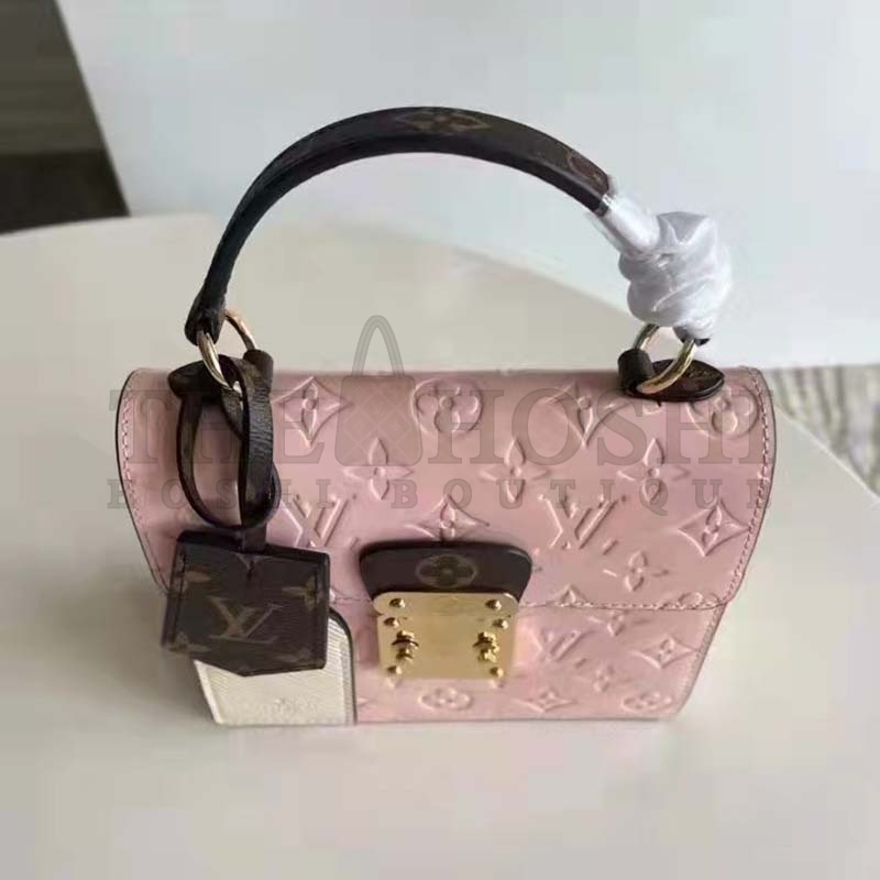 L0vis Vvtt0n LV Women Spring Street in Monogram Canvas Vernis Patent Epi Leather Master Quality